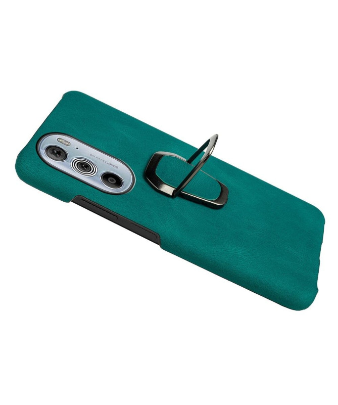 Coque Motorola Edge 30 Pro imitation cuir avec support