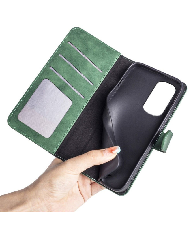 Housse Motorola Edge 30 Stand Folio Bicolore