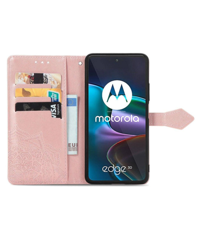 Housse Motorola Edge 30 Mandala Rétro