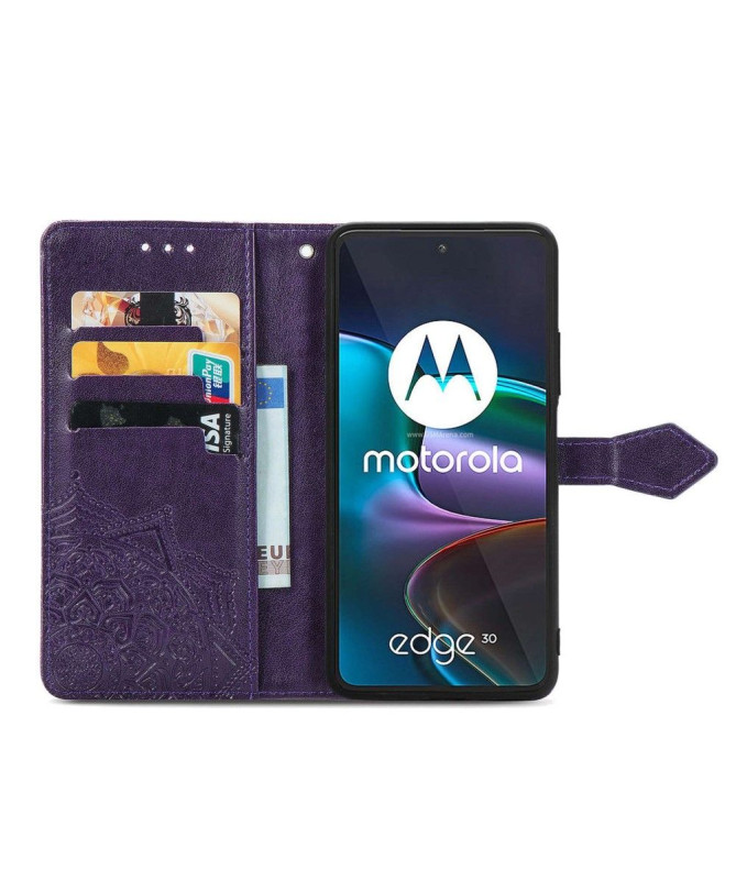 Housse Motorola Edge 30 Mandala Rétro