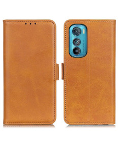 Étui Motorola Edge 30 portefeuille revêtement simili cuir mat