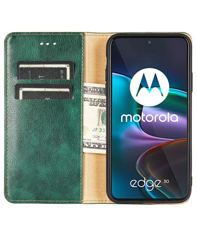 Flip cover Motorola Edge 30 PURE simili cuir