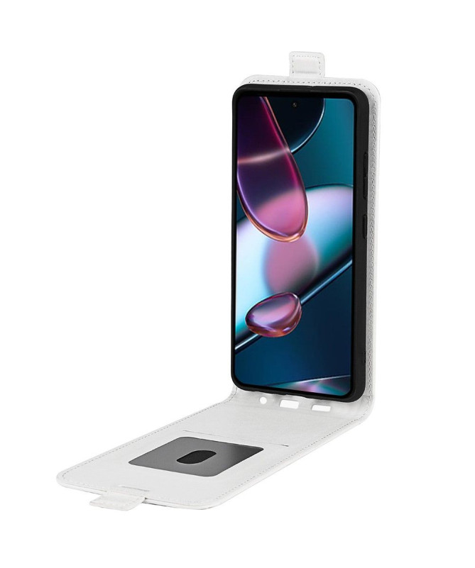 Housse Motorola Edge 30 simili cuir avec rabat vertical