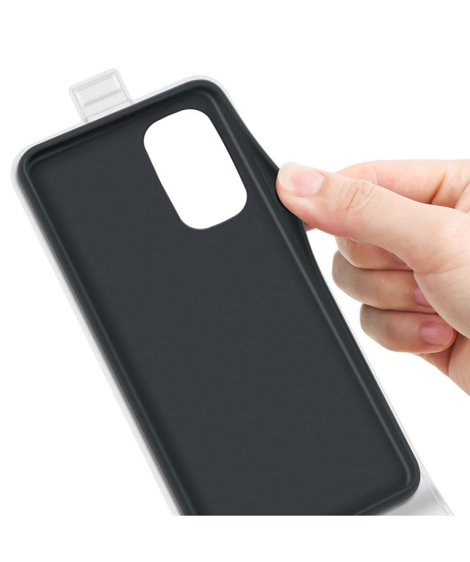 Housse Motorola Edge 30 simili cuir avec rabat vertical