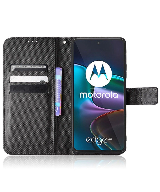 Housse Motorola Edge 30 LUCINDA Rabat Porte-Cartes