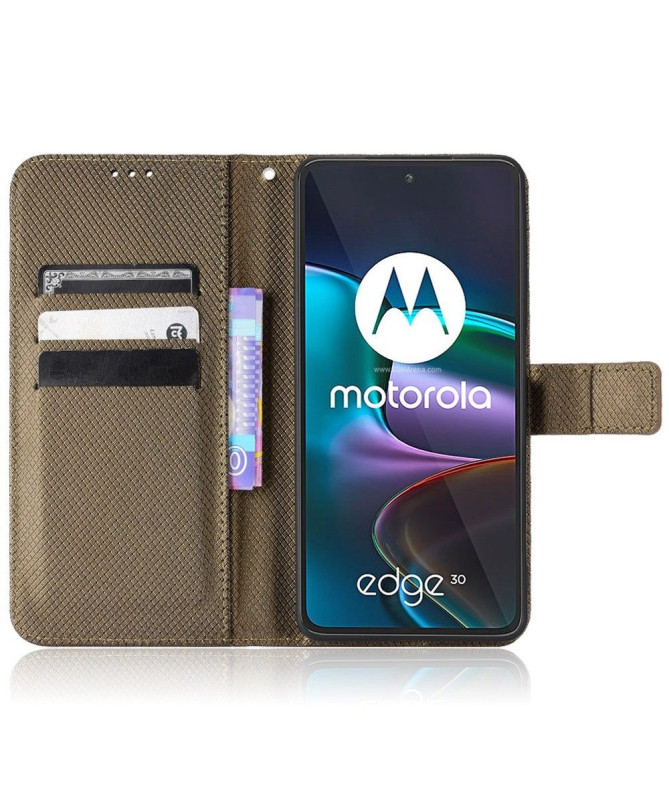 Housse Motorola Edge 30 LUCINDA Rabat Porte-Cartes