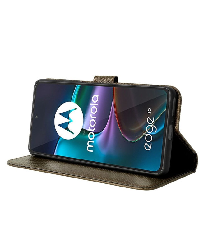 Housse Motorola Edge 30 LUCINDA Rabat Porte-Cartes
