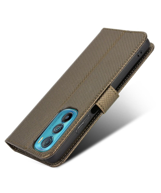 Housse Motorola Edge 30 LUCINDA Rabat Porte-Cartes