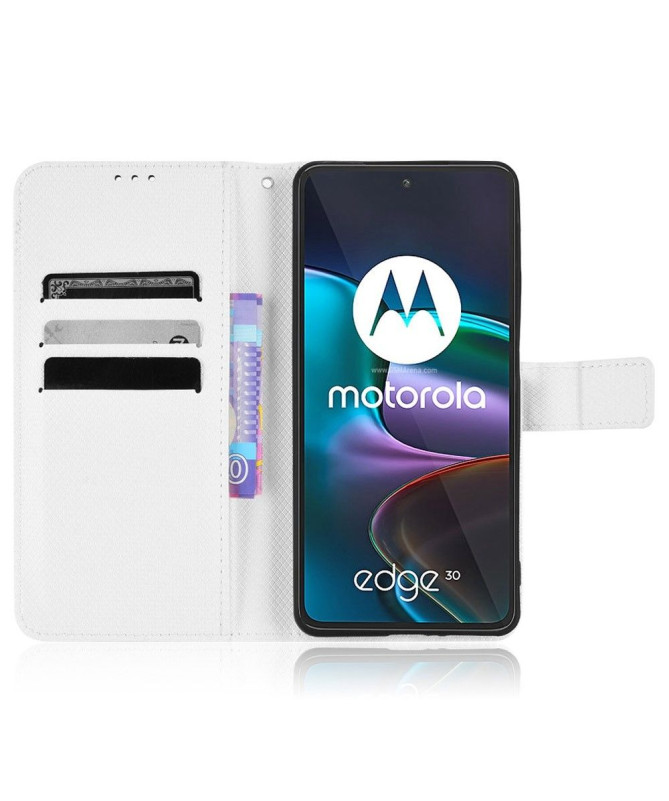 Housse Motorola Edge 30 LUCINDA Rabat Porte-Cartes