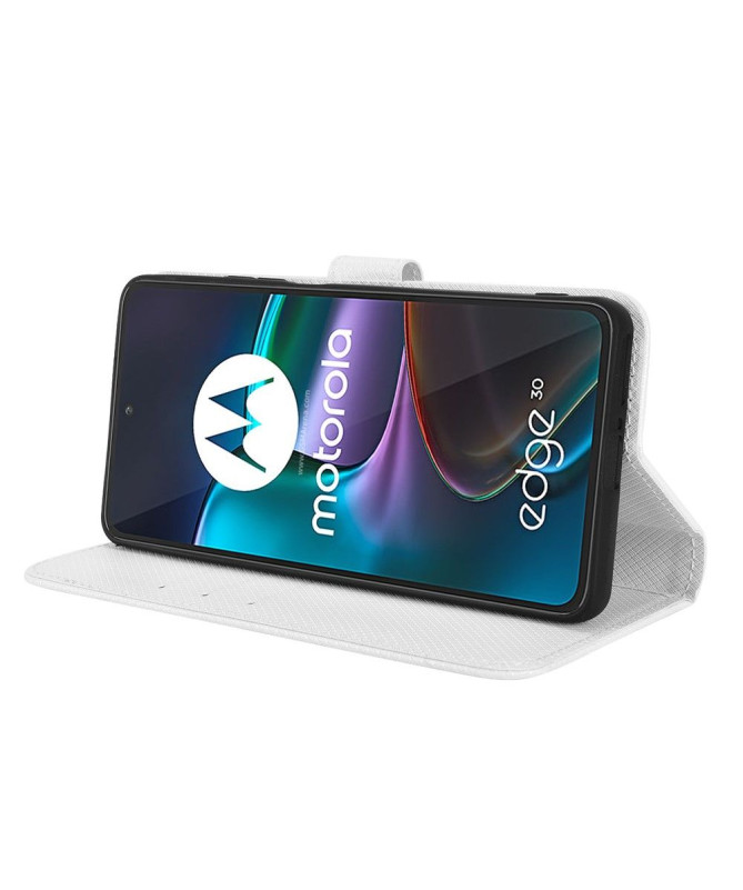 Housse Motorola Edge 30 LUCINDA Rabat Porte-Cartes