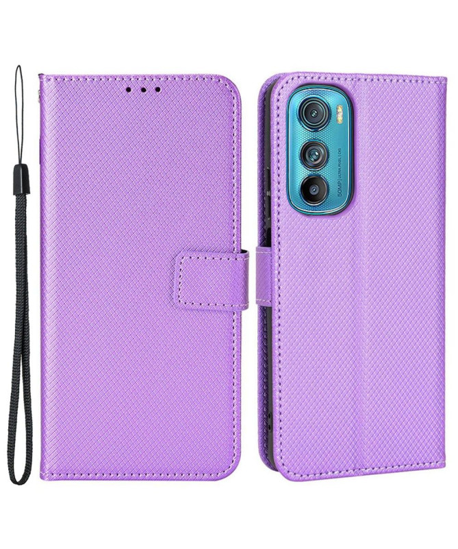 Housse Motorola Edge 30 LUCINDA Rabat Porte-Cartes