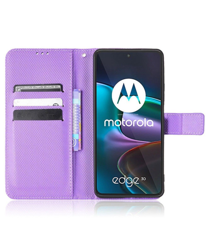 Housse Motorola Edge 30 LUCINDA Rabat Porte-Cartes