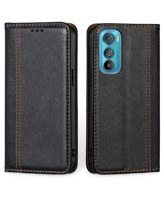 Housse Motorola Edge 30 Flip folio coutures