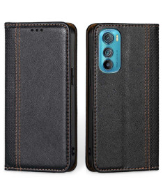 Housse Motorola Edge 30 Flip folio coutures