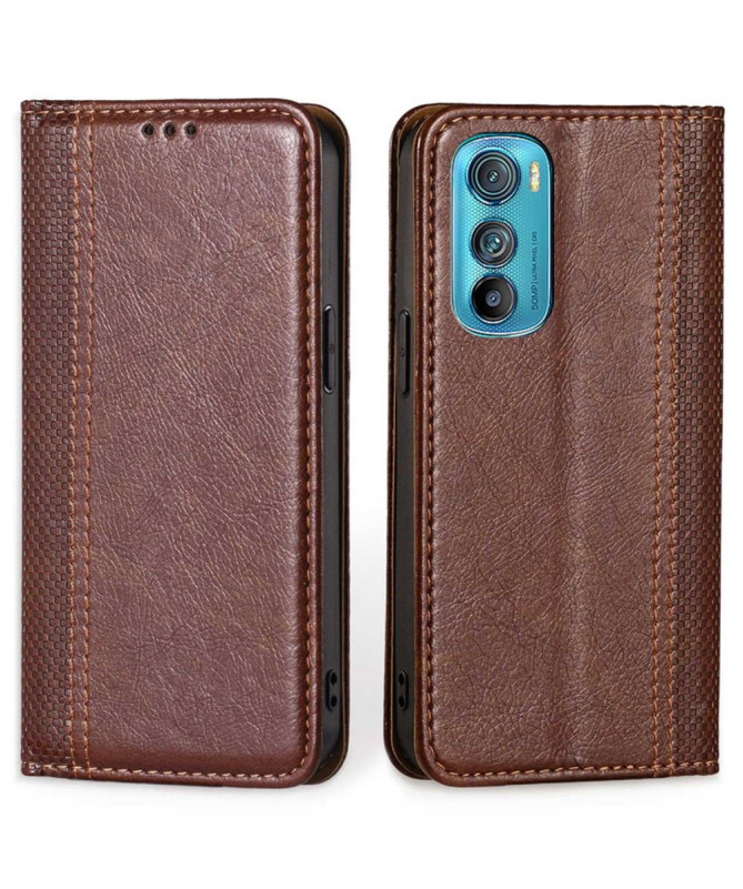 Housse Motorola Edge 30 Flip folio coutures