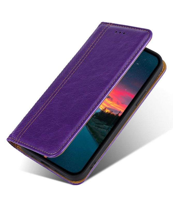 Housse Motorola Edge 30 Flip folio coutures