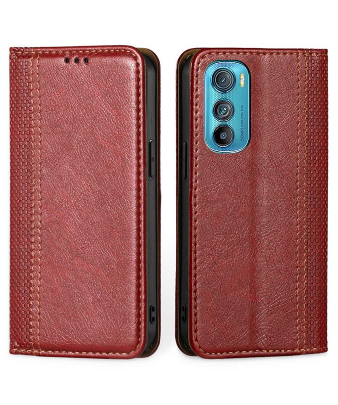Housse Motorola Edge 30 Flip folio coutures