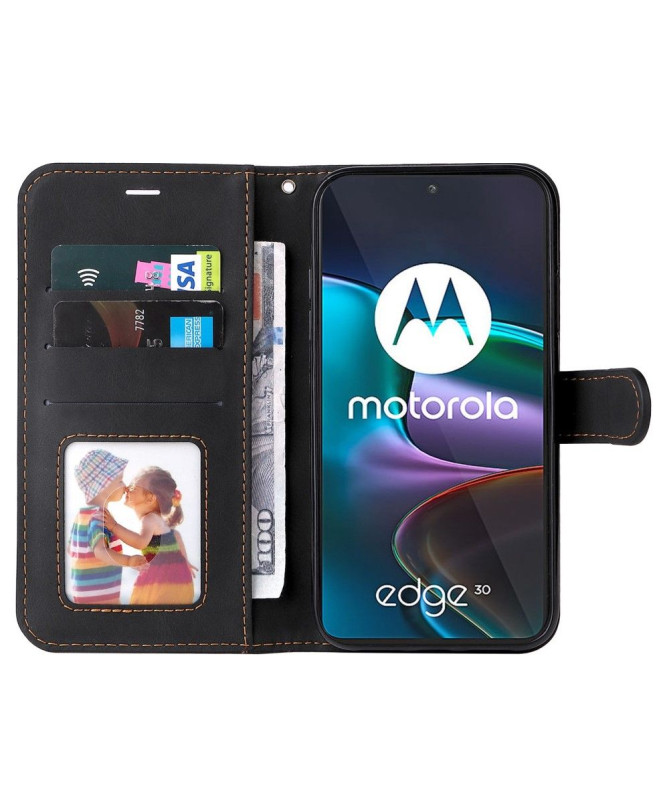 Housse Motorola Edge 30 Tricolore Coutures