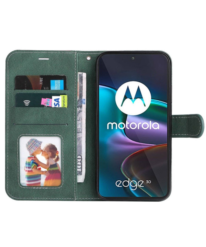 Housse Motorola Edge 30 Tricolore Coutures