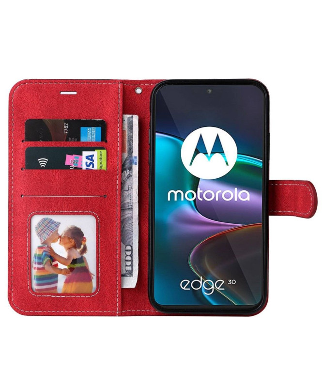 Housse Motorola Edge 30 Tricolore Coutures