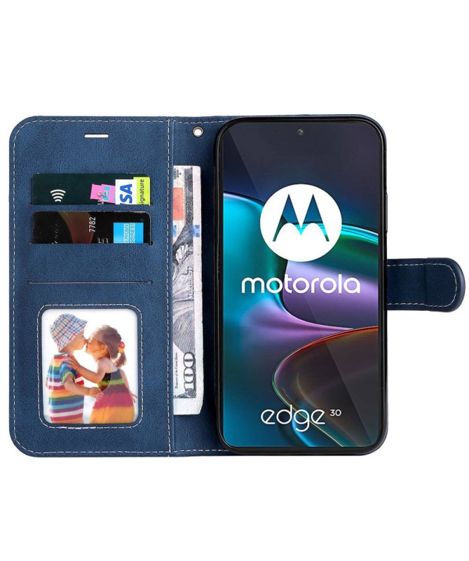 Housse Motorola Edge 30 Tricolore Coutures