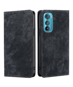 Housse Motorola Edge 30 Rabat Flip Coutures Apparentes
