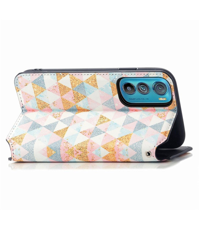 Housse Motorola Edge 30 Rabat Flip Style Nordique