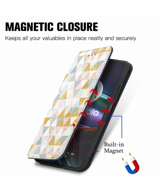 Housse Motorola Edge 30 Rabat Flip Style Nordique