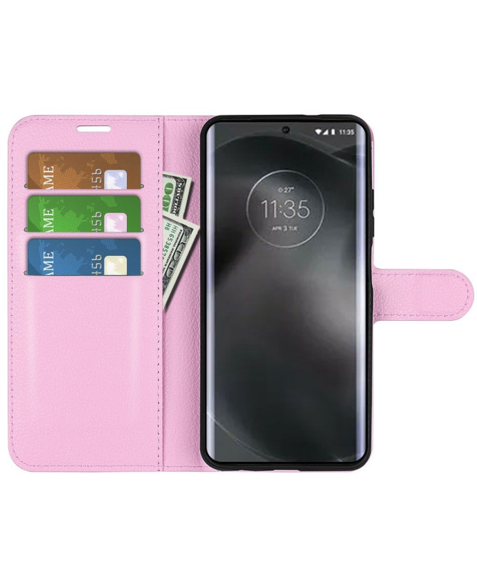 Housse Motorola Edge 30 Neo portefeuille style cuir