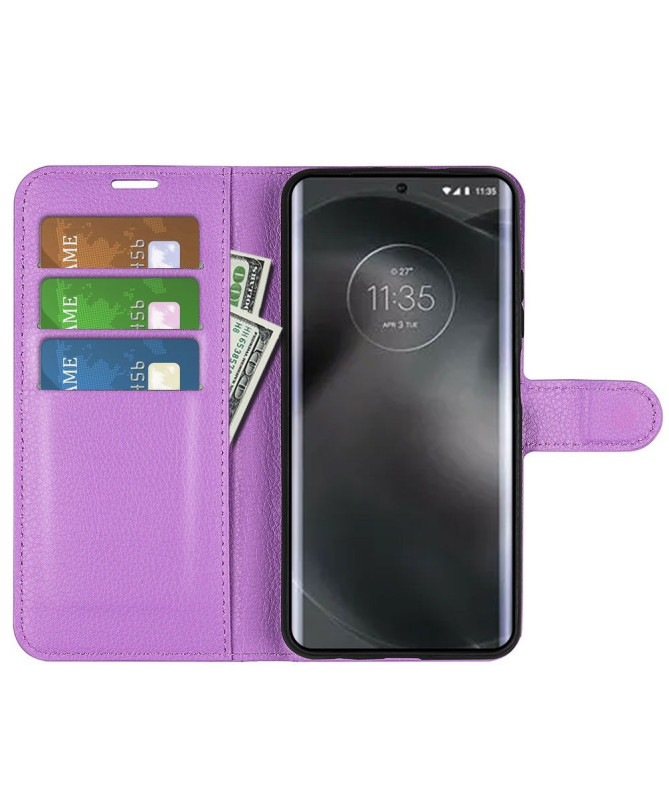 Housse Motorola Edge 30 Neo portefeuille style cuir