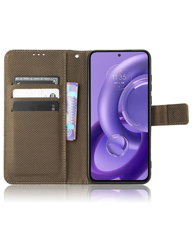 Housse Motorola Edge 30 Neo LUCINDA Rabat Porte-Cartes