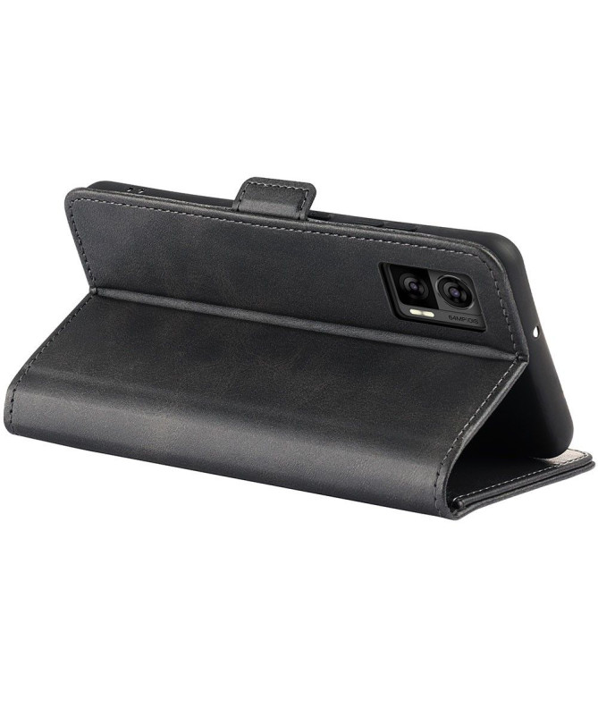 Étui portefeuille simili cuir mat pour Motorola Edge 30 Neo