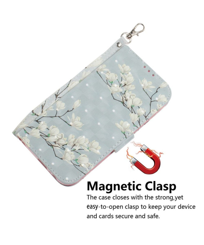 Housse Motorola Edge 30 Neo Magnolia Fleur