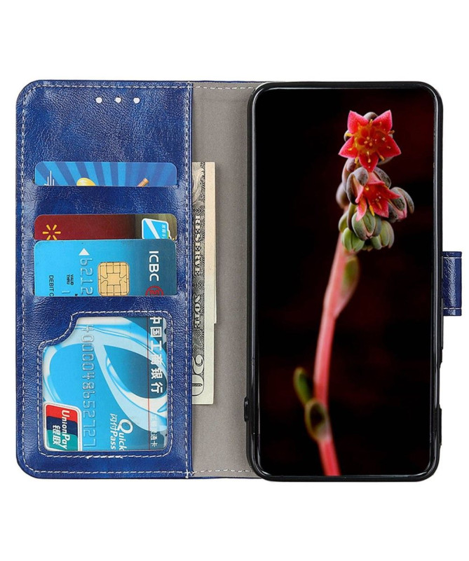 Housse Motorola Edge 30 Neo effet cuir luxueux coutures