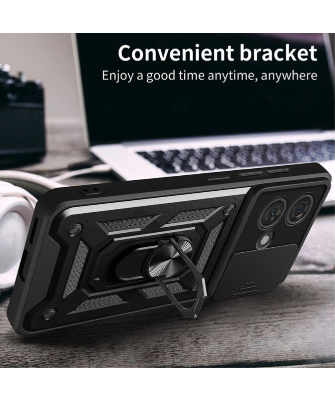 Coque Motorola Edge 40 Neo Camera Slide Fonction Support