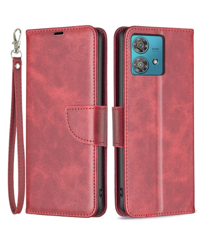 Housse Motorola Edge 40 Neo Simili Cuir à Lanière Series-4