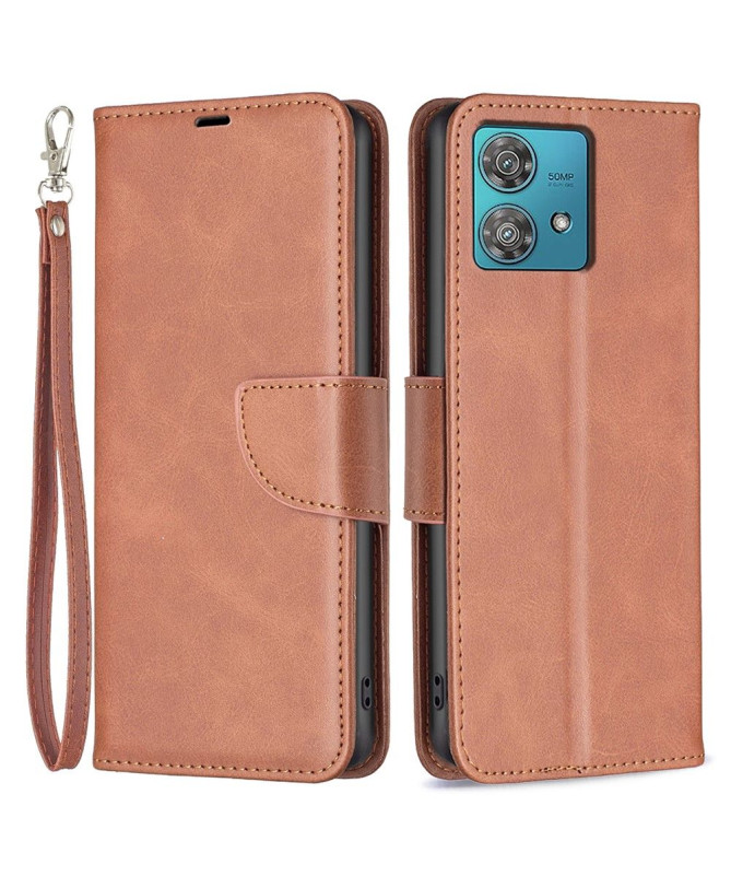 Housse Motorola Edge 40 Neo Simili Cuir à Lanière Series-4