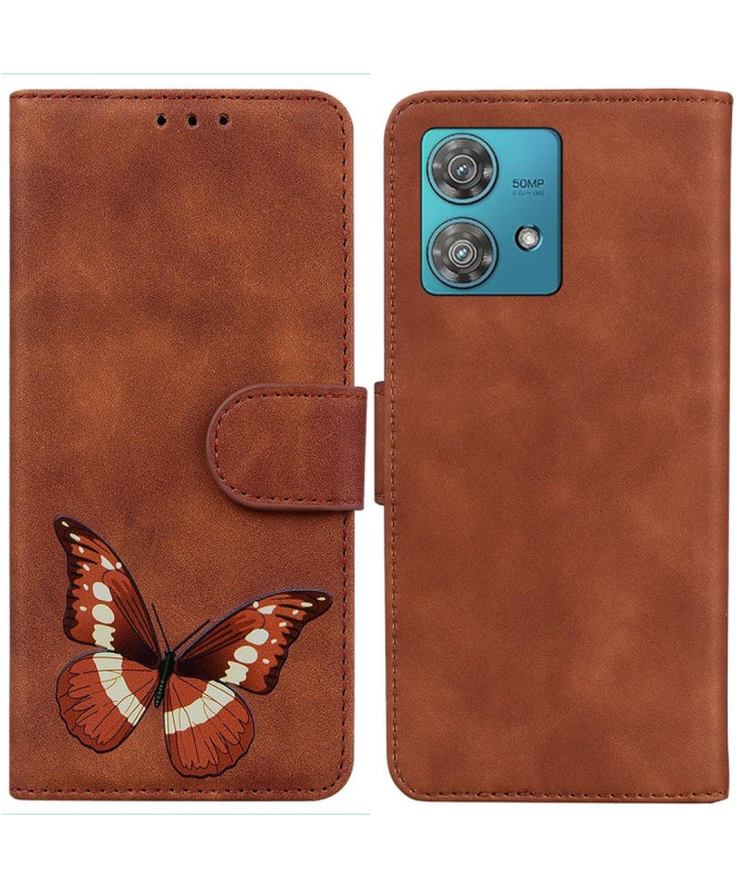 Housse Motorola Edge 40 Neo Protection Papillon Coloré