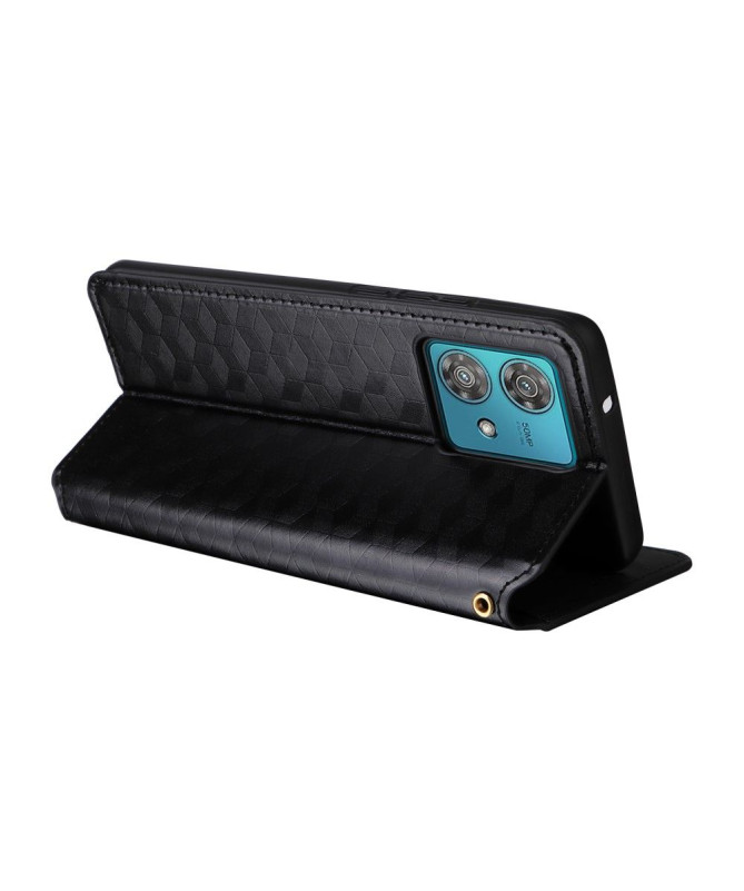 Housse Motorola Edge 40 Neo flip cover design géométrie