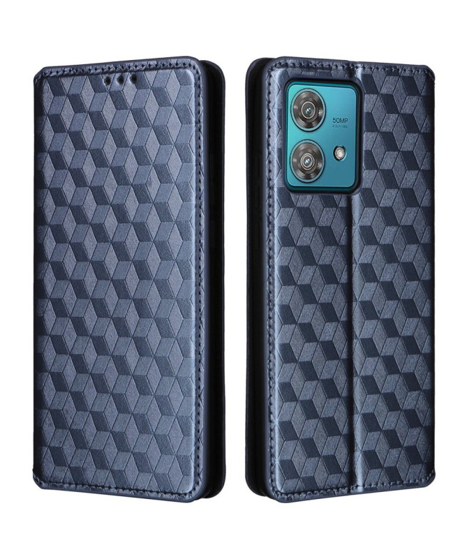 Housse Motorola Edge 40 Neo flip cover design géométrie