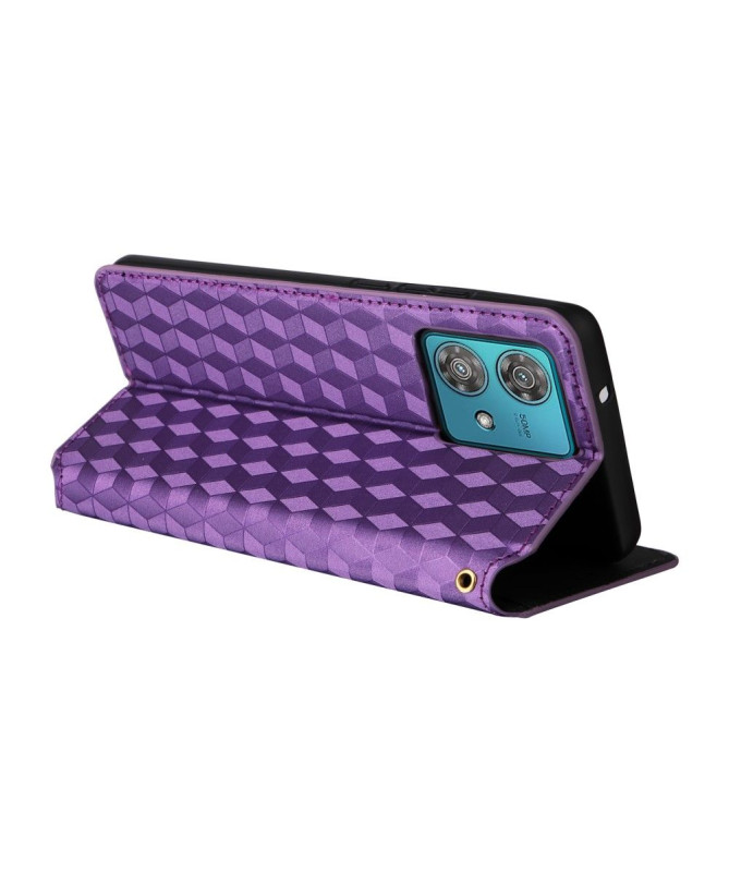 Housse Motorola Edge 40 Neo flip cover design géométrie