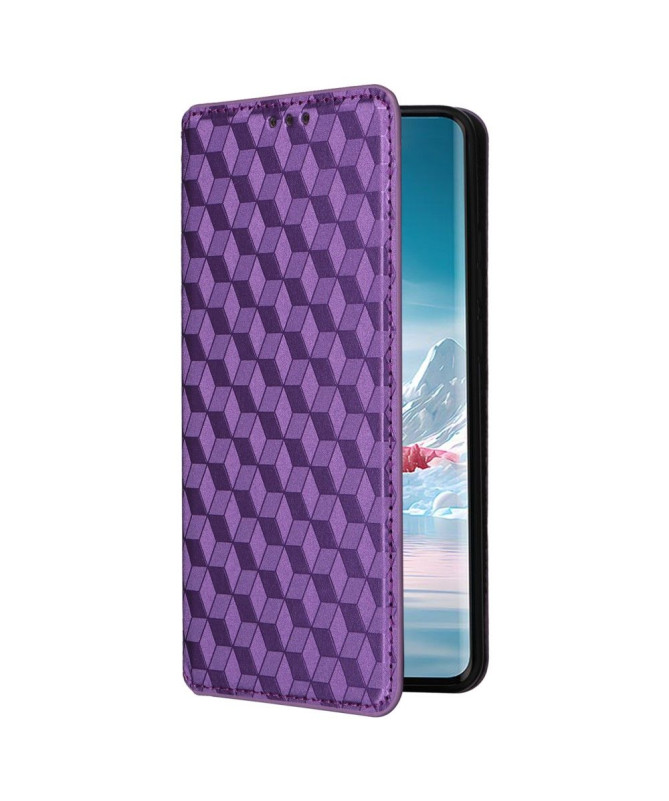 Housse Motorola Edge 40 Neo flip cover design géométrie