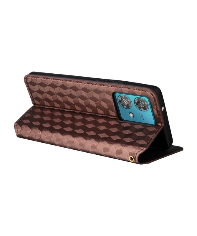 Housse Motorola Edge 40 Neo flip cover design géométrie