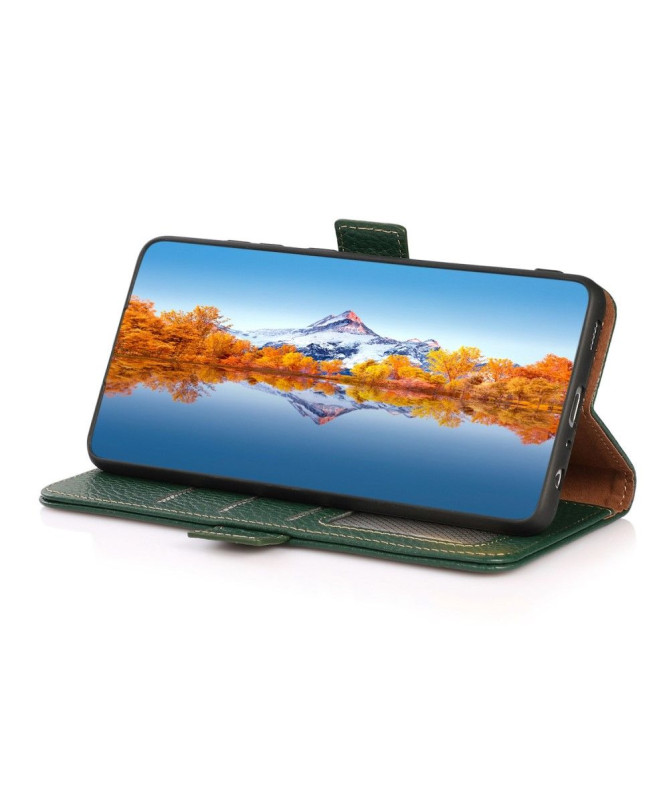 Housse Motorola Edge 40 Pro KHAZNEH cuir grainé first