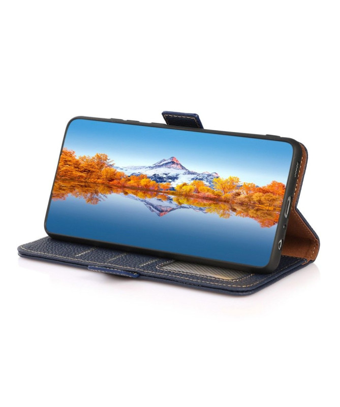 Housse Motorola Edge 40 Pro KHAZNEH cuir grainé first