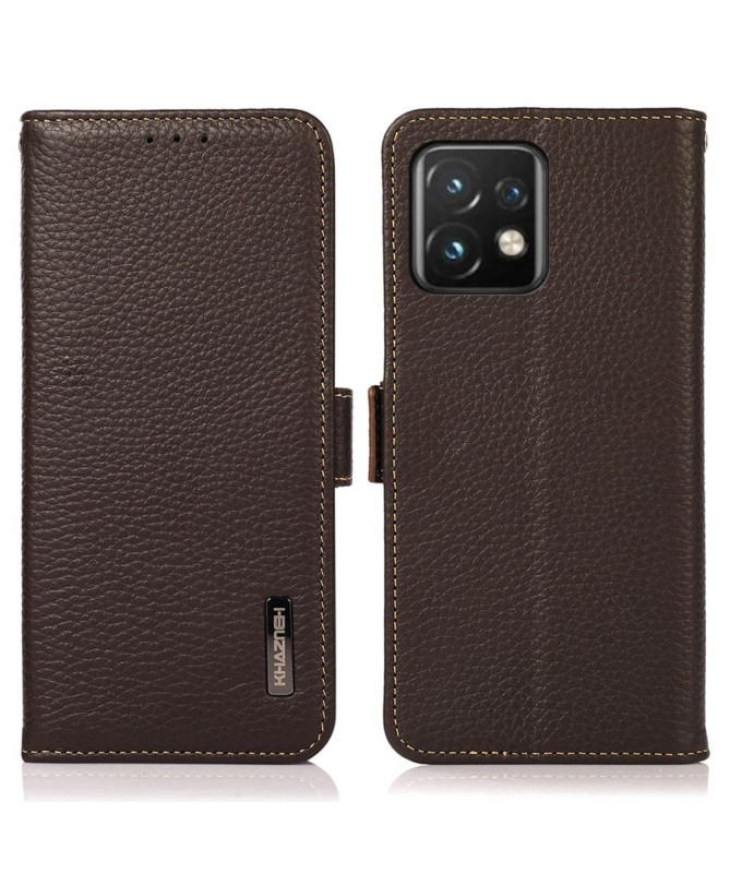 Housse Motorola Edge 40 Pro KHAZNEH cuir grainé first