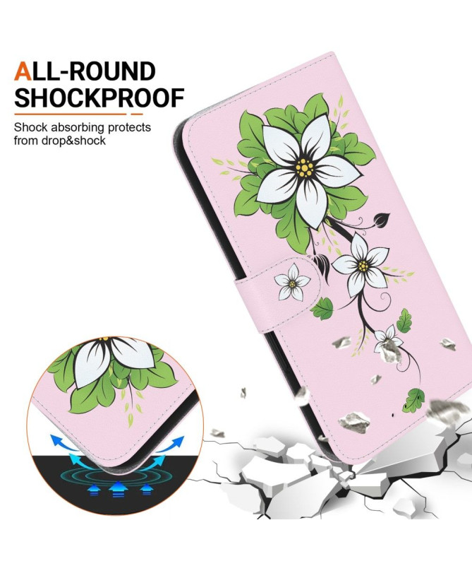 Housse Motorola Edge 40 Fresque Fleurie