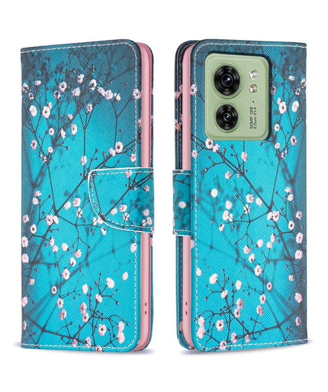 Housse Motorola Edge 40 Branches Fleuries
