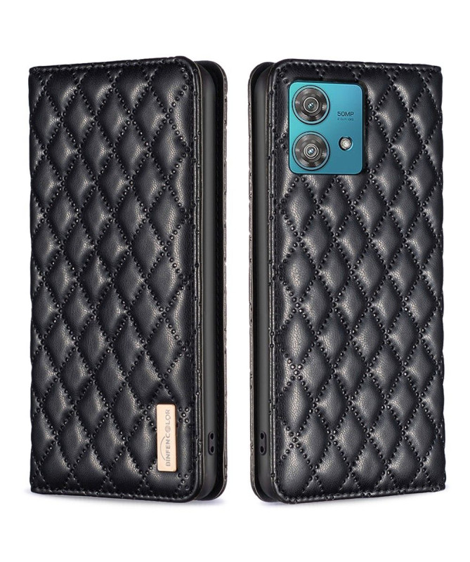 Flip Cover Motorola Edge 40 Neo Matelassé BINFEN