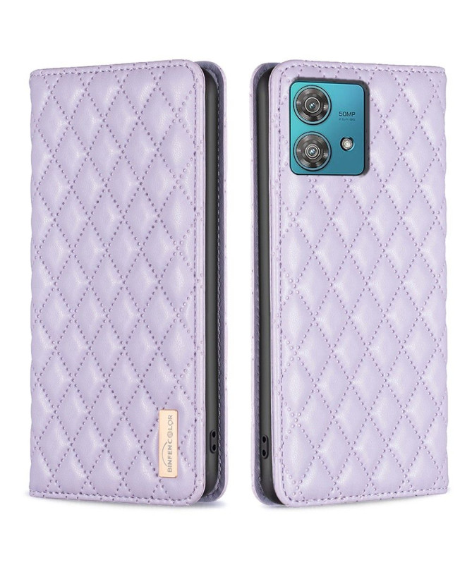 Flip Cover Motorola Edge 40 Neo Matelassé BINFEN